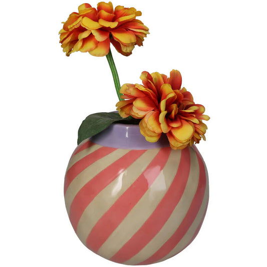 Vase Stripe Pink