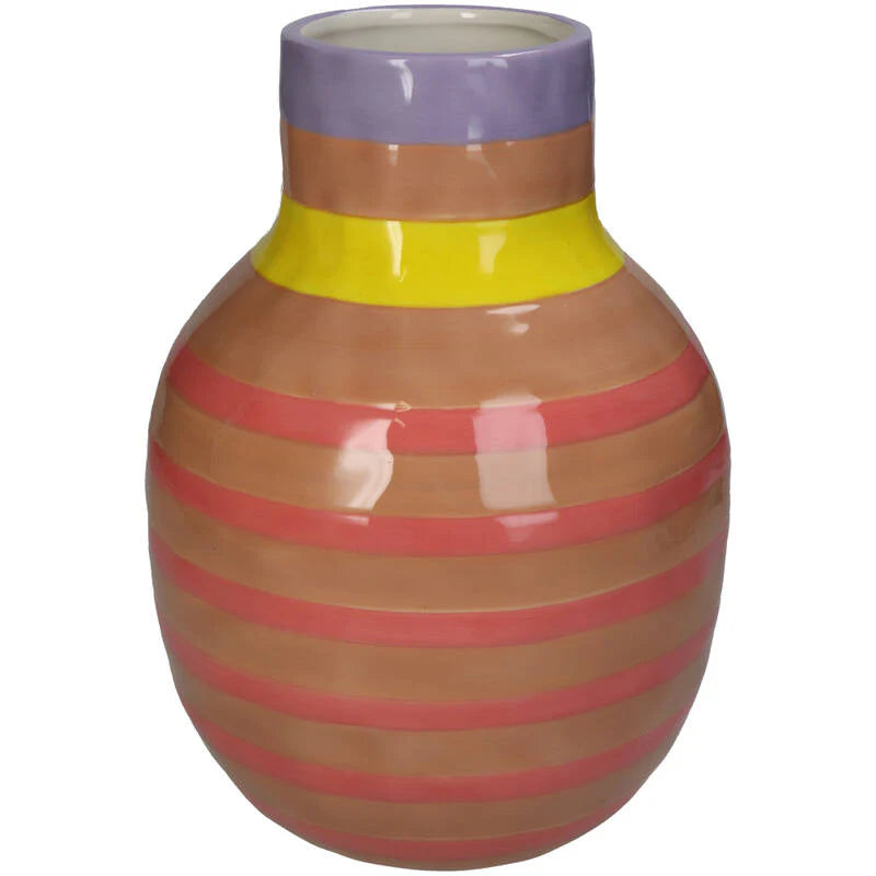 Vase Stripe Pink