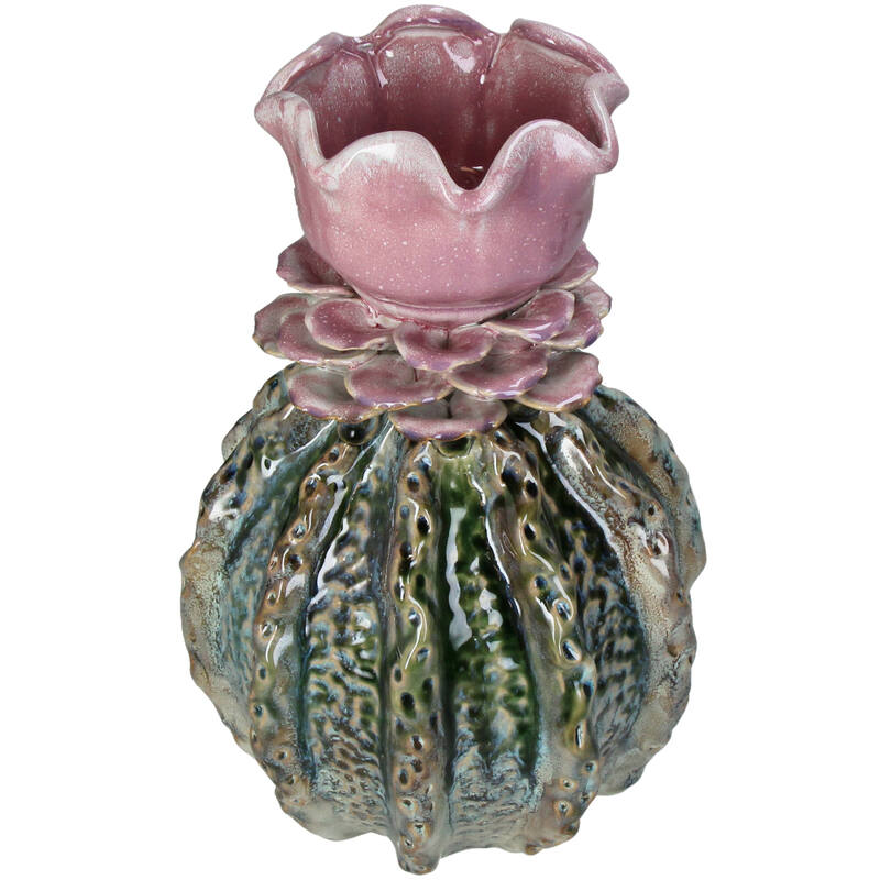 KAL-6366 Vase Stoneware Multi 21x21x33cm