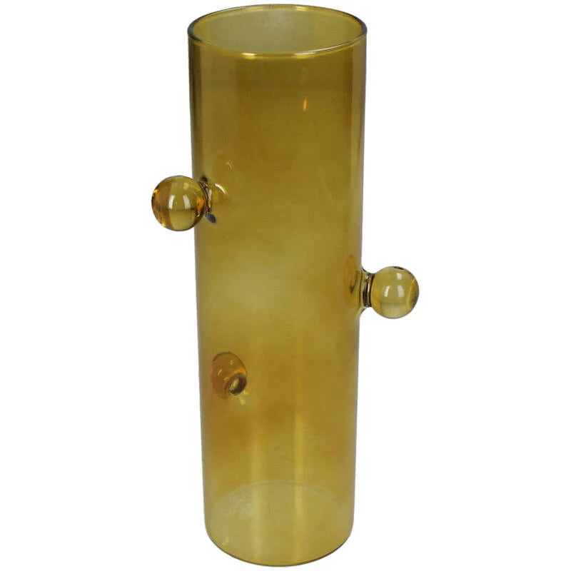 Vase Glass Yellow
