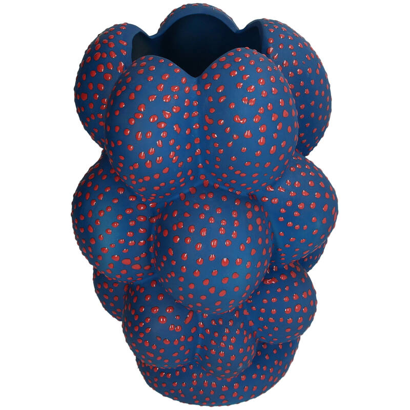 Vase Spots Stoneware Multi