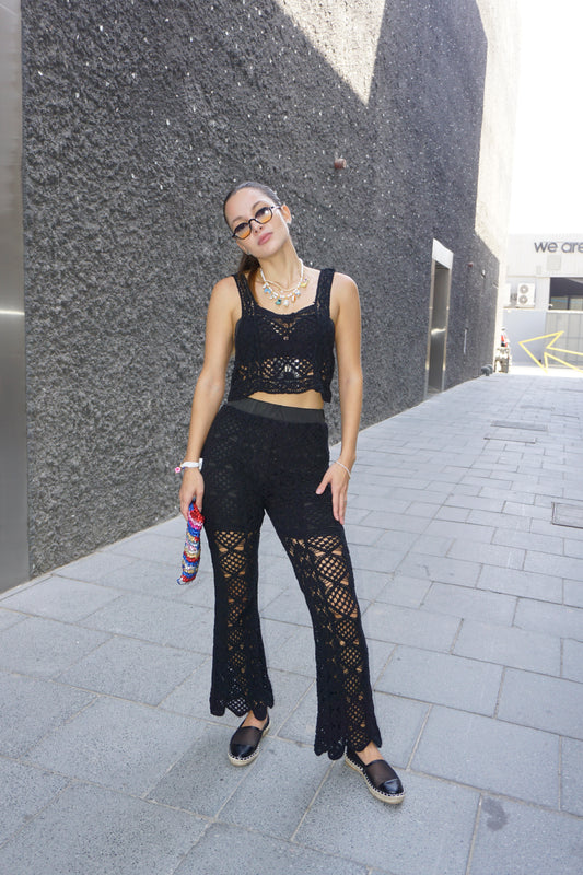 CROCHET PANTS AND TOP