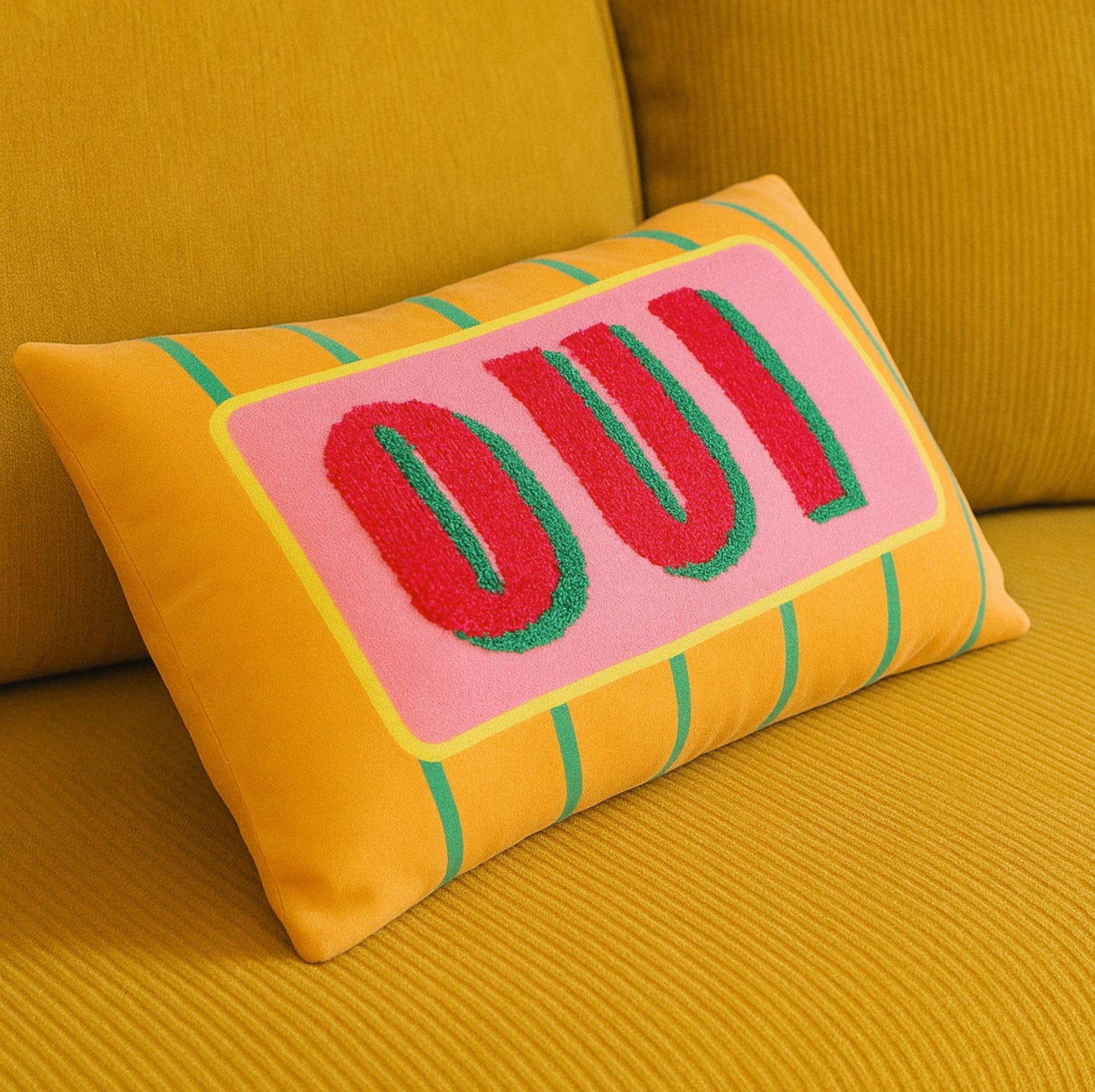 CUSHION COVER "OUI"