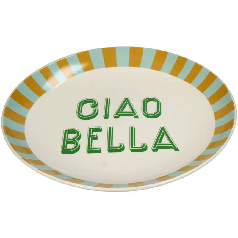 Plate Ciao Bella Stoneware