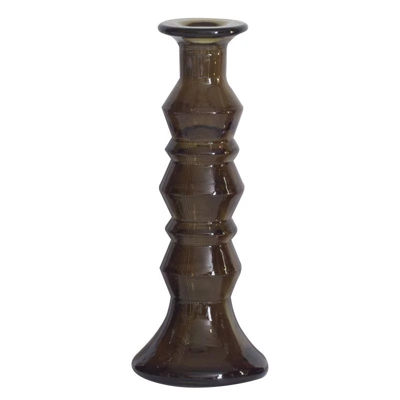 Candleholder Recycled Glass Green