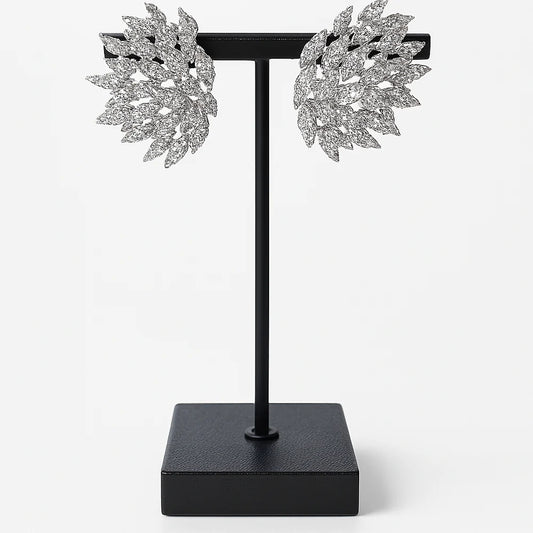 Diamond-encrusted earrings