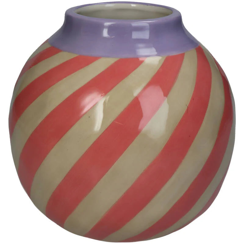 Vase Stripe Pink