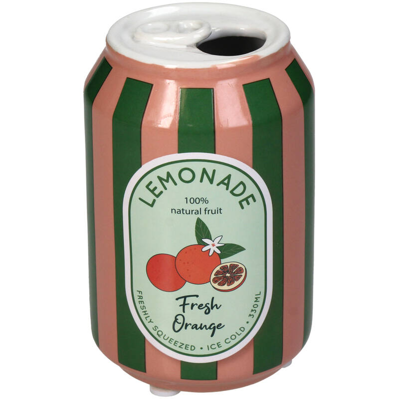 KAL-4133 Vase Lemonade Orange Can Fine Earthenware Multi