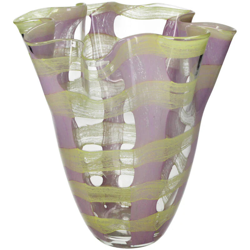 Vase Glass Yellow