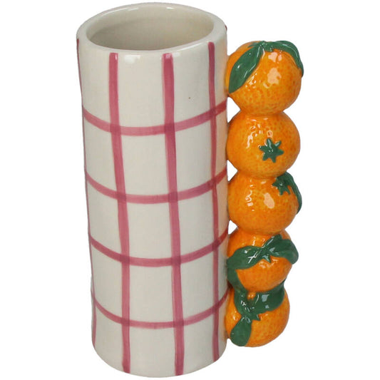 Vase Mandarin Stoneware Orange