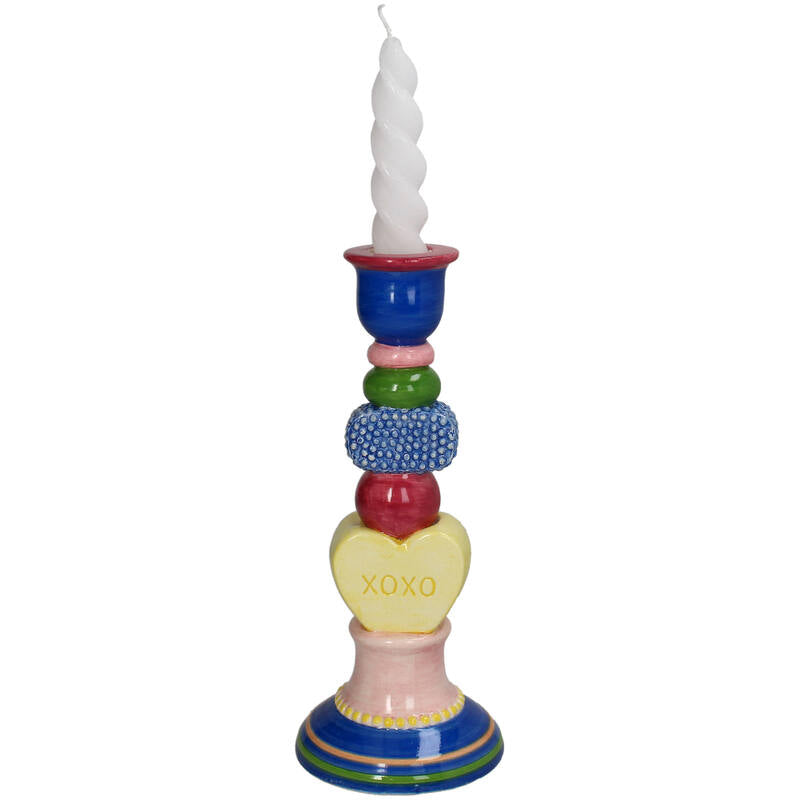 Candle Stick XOXO Dolomite Multi