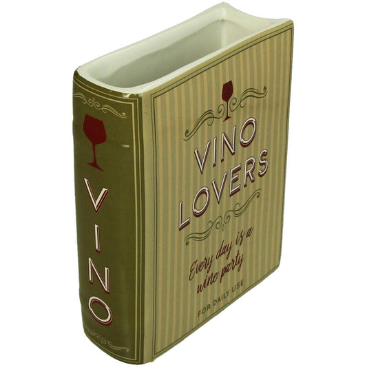 KAL-6847 Vase Book Vino Lovers Dolomite Green