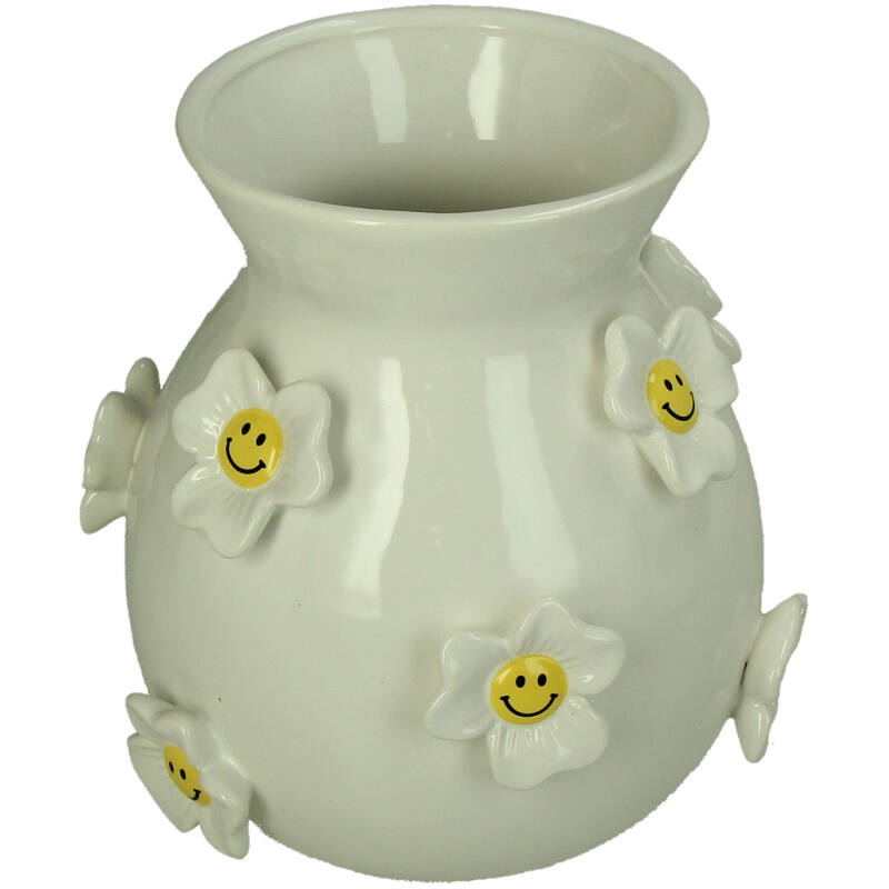 KAL-6862 Vase Flower Smiley Dolomite