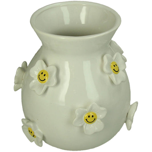 KAL-6862 Vase Flower Smiley Dolomite