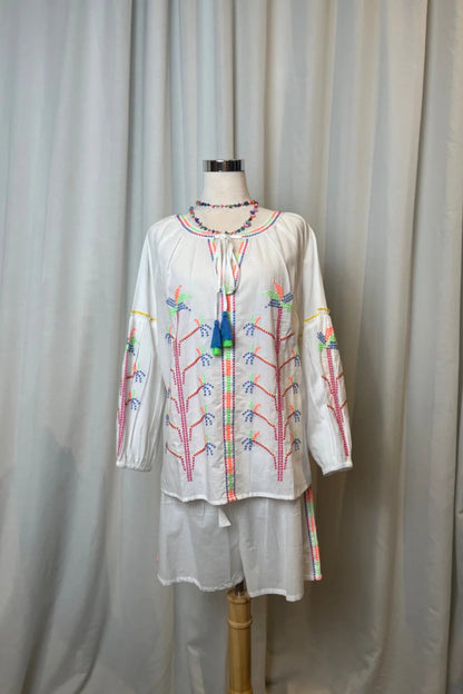 White Set with Coloured Palms